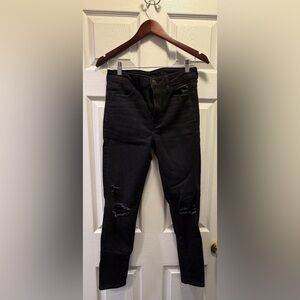 American Eagle Outfitters Distressed Black Jeans